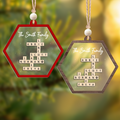Customized Family Crossword Ornament, Two Layer Wooden and Acrylic Christmas Family Ornament, CF910 - 19Gifts