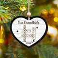 Customized Personalized Family Crossword Ornament, Wooden Christmas Ornament - 19Gifts