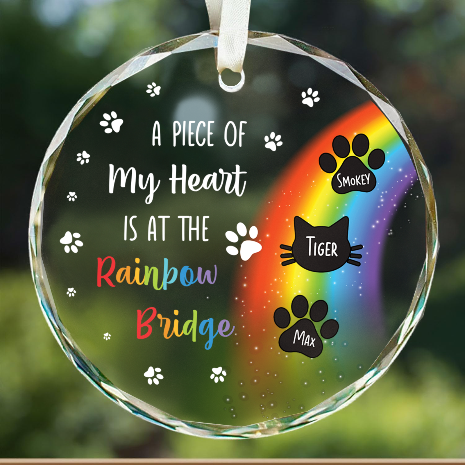 Customized Pet Lover Ornament, Christmas Glass Ornament for Pet, GX04-12 - 19Gifts