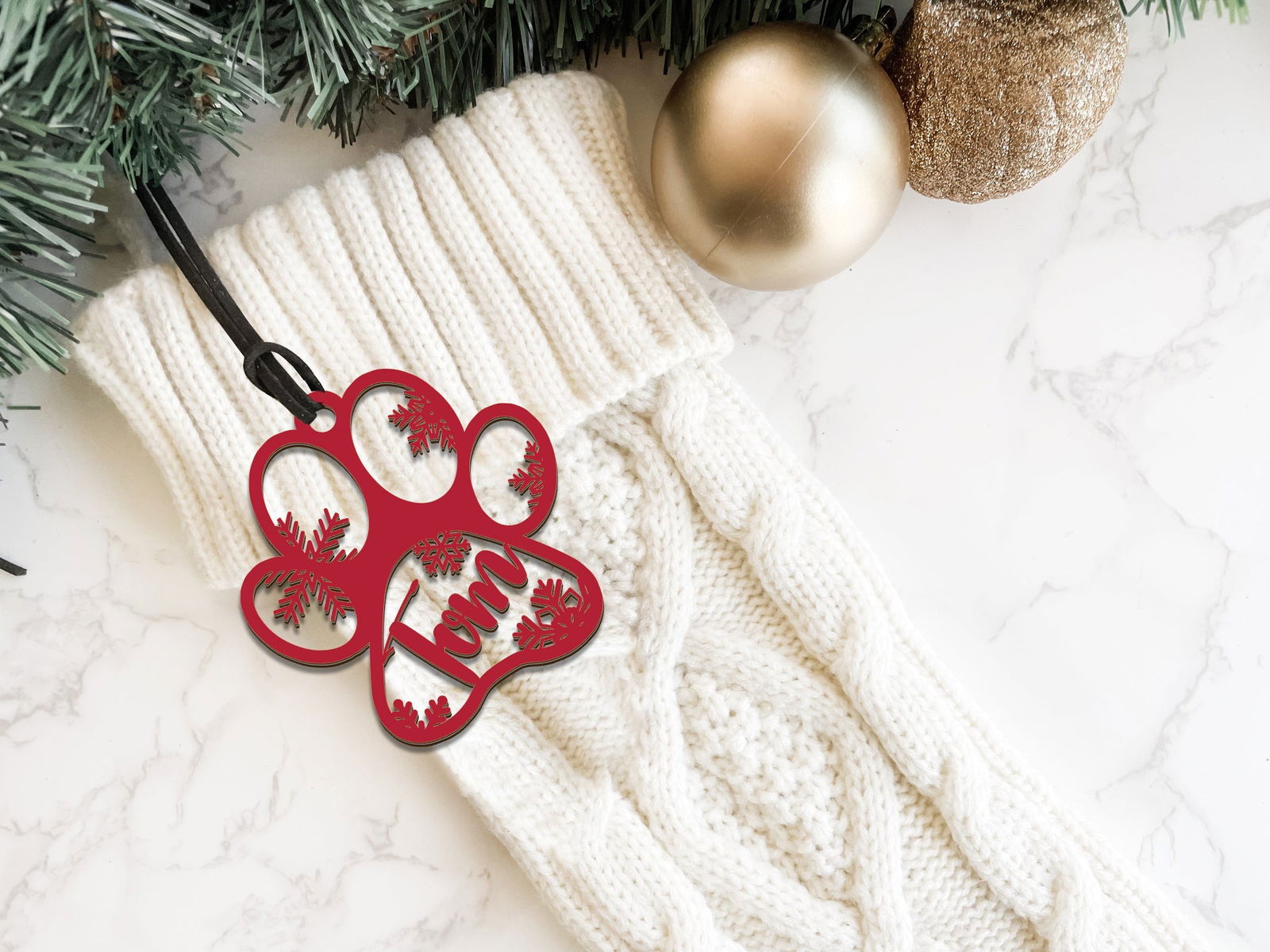 Customized Wooden Name Tags for Place Setting, Christmas Stocking Name Tags KT33 - 19Gifts