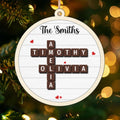 Family Members Names Crossword Puzzle Art, Personalized 2-Layer Wooden Ornament CF328 - 19Gifts