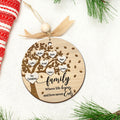 Family Tree Member Names Personalized 2-Layer Wooden Ornament CF283 - 19Gifts