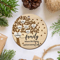 Family Tree Member Names Personalized 2-Layer Wooden Ornament CF283 - 19Gifts