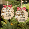 Family Tree Member Names Personalized 2-Layer Wooden Ornament CF283 - 19Gifts