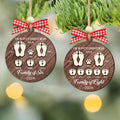 First Christmas As A Family Ornament, Personalized Two Layer Wooden Ornament CF293 - 19Gifts