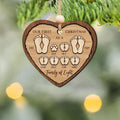 First Christmas As A Family Ornament, Personalized Two Layer Wooden Ornament CF297 - 19Gifts