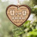 First Christmas As A Family Ornament, Personalized Two Layer Wooden Ornament CF297 - 19Gifts