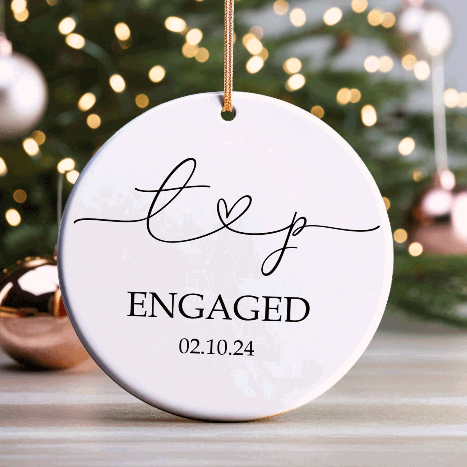 First Christmas Married Ornament, Mr Mrs Ornament Our First Christmas Ornament CX05-28 - 19Gifts