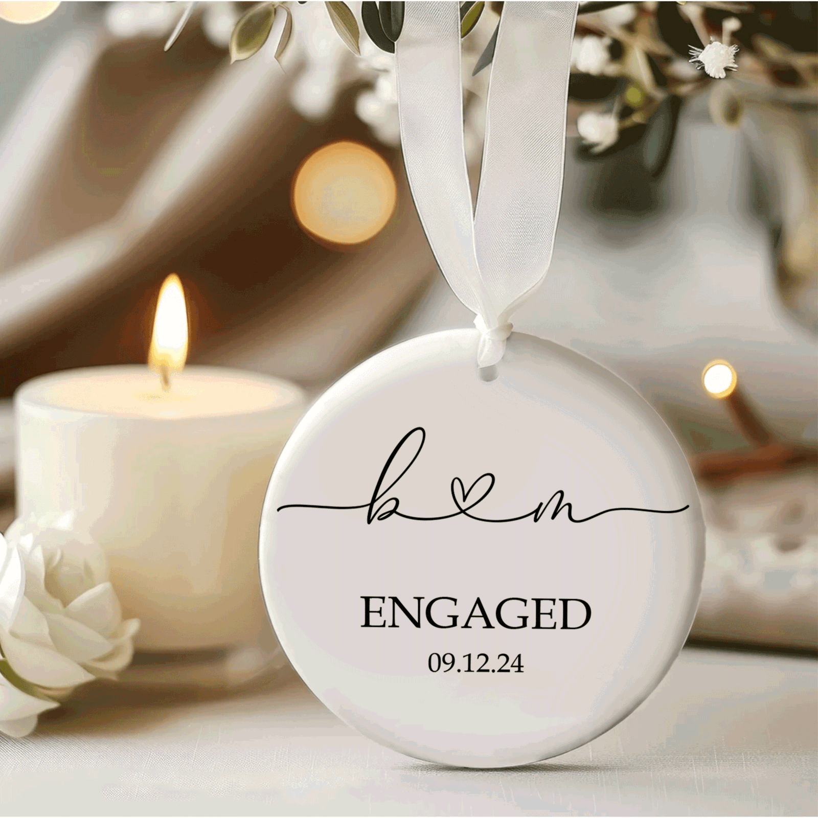 First Christmas Married Ornament, Mr Mrs Ornament Our First Christmas Ornament CX05-28 - 19Gifts