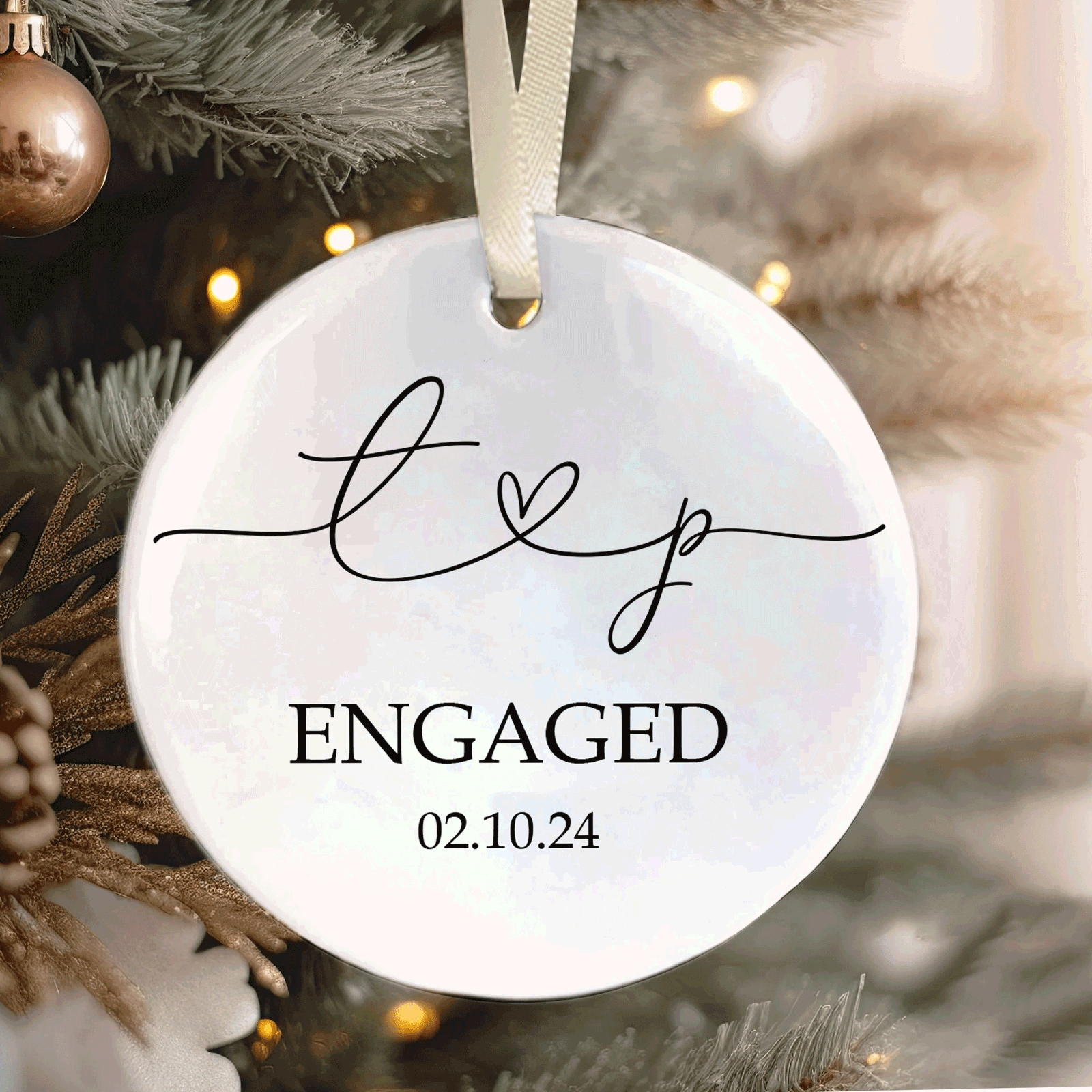 First Christmas Married Ornament, Mr Mrs Ornament Our First Christmas Ornament CX05-28 - 19Gifts
