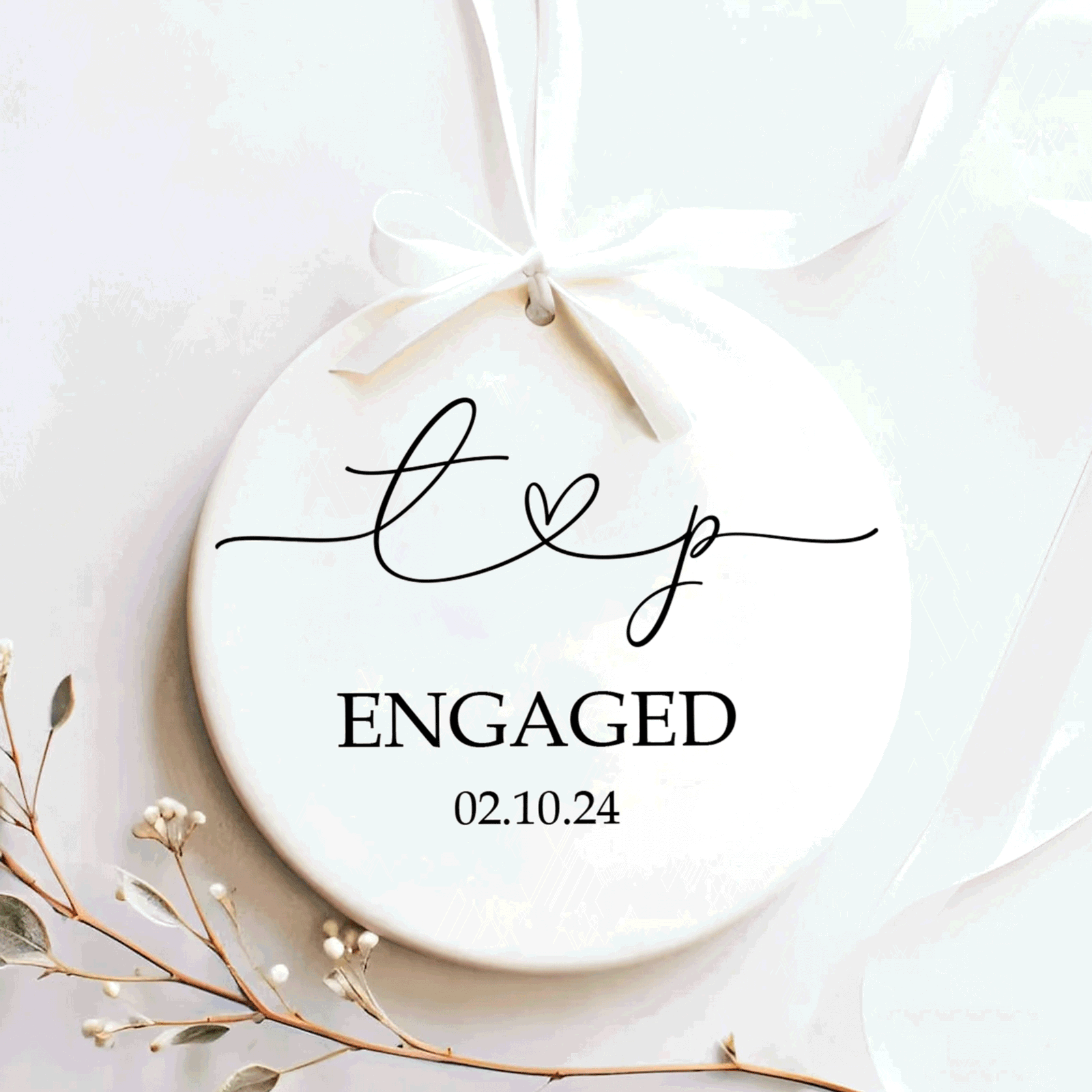 First Christmas Married Ornament, Mr Mrs Ornament Our First Christmas Ornament CX05-28 - 19Gifts
