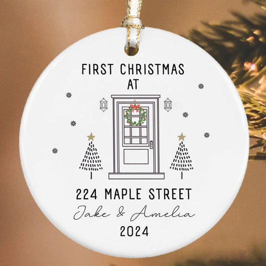 First Christmas in Our New Home White Christmas Ornament, Celebarting New House CX03-5 - 19Gifts