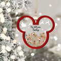 Gingerbread Mickey Mouse Family Ornament, Personalized Family Ornaments With Pets, 3 Layer Wooden Ornament CF74 - 19Gifts