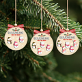 Grandparents Gift, Two Layer Wooden Snowman Christmas Ornament, Family Gift, CF652 - 19Gifts