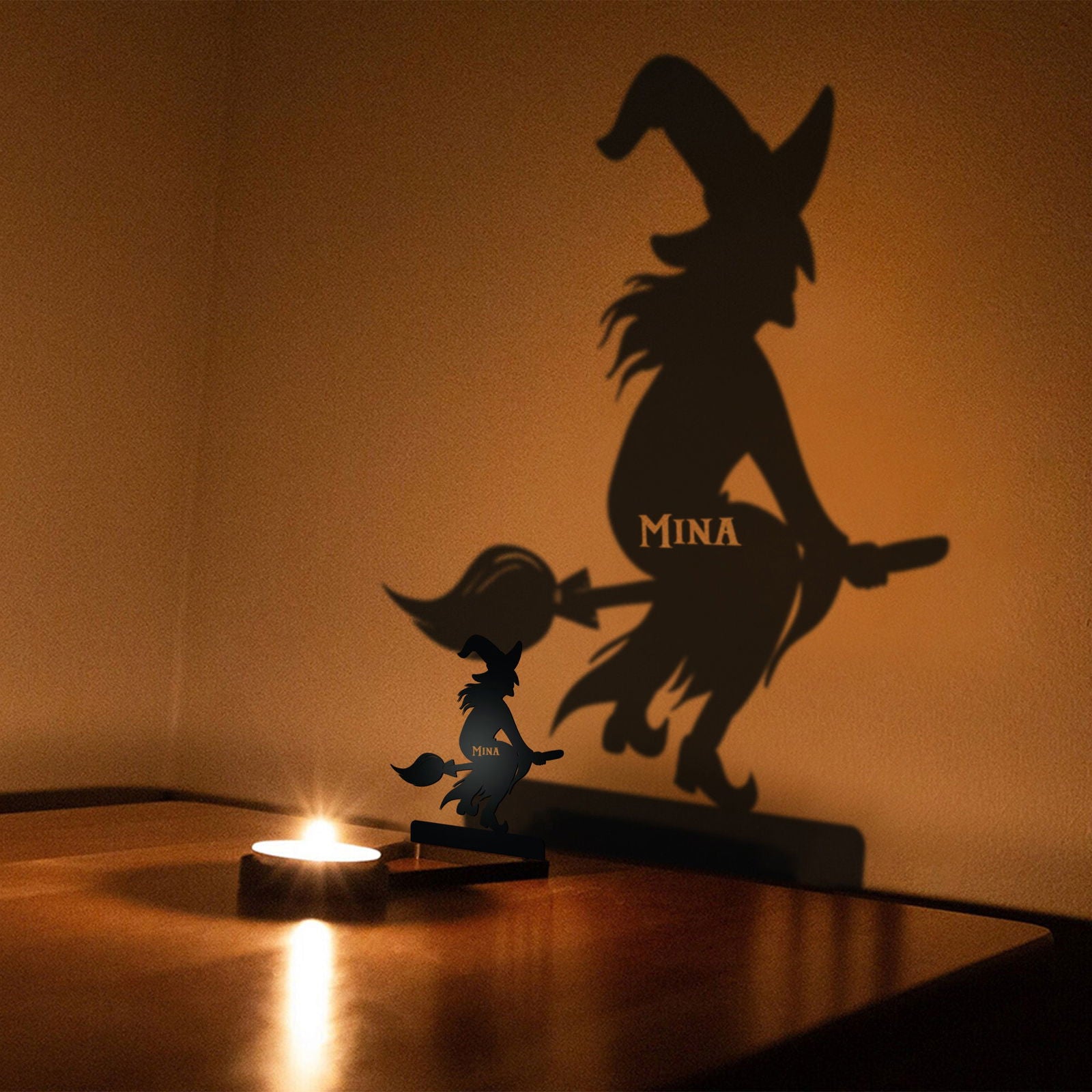 Halloween Candle Holder – Spooky Tealight Shadow Caster for Haunting Decor TV01 - 19Gifts