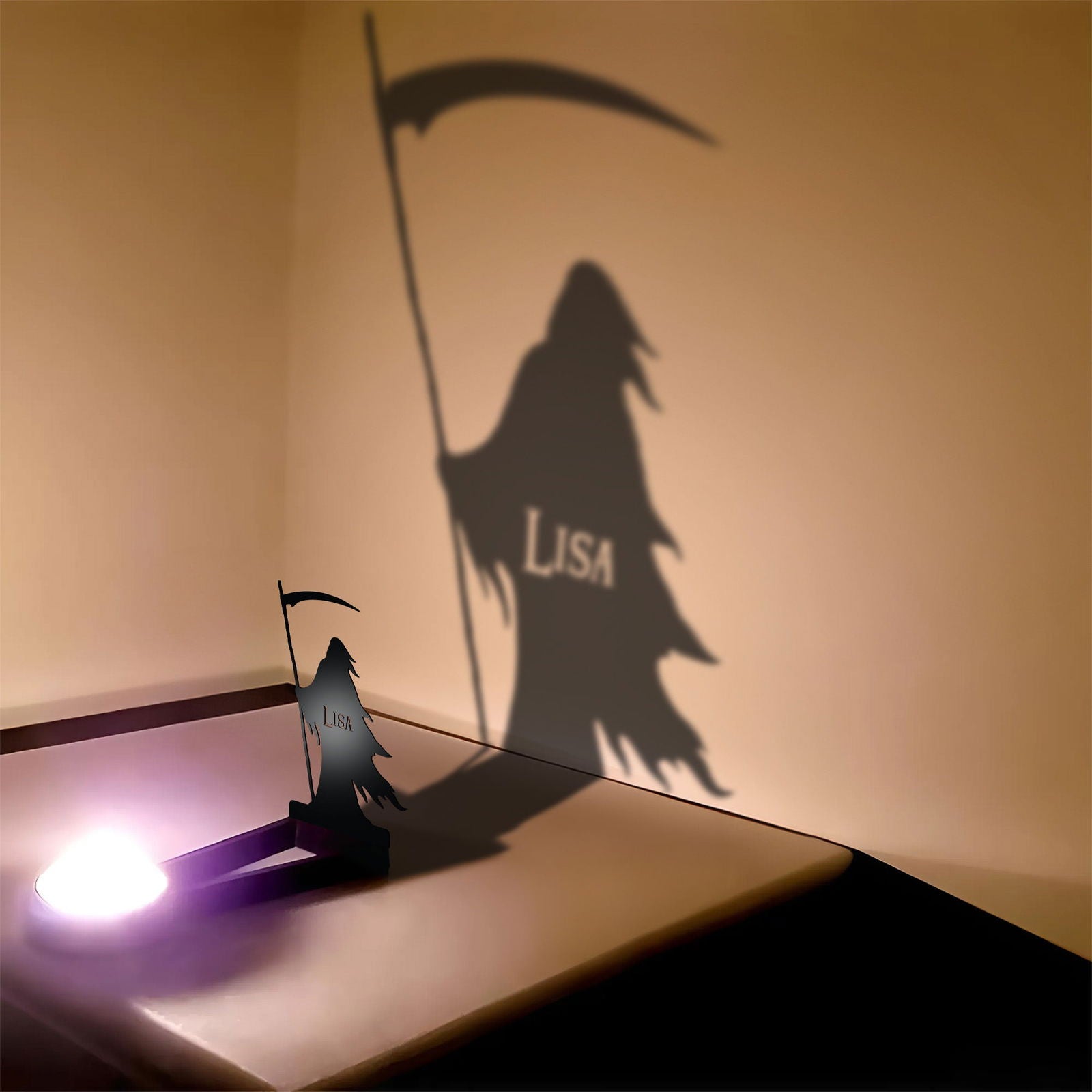 Halloween Candle Holder – Spooky Tealight Shadow Caster for Haunting Decor TV01 - 19Gifts