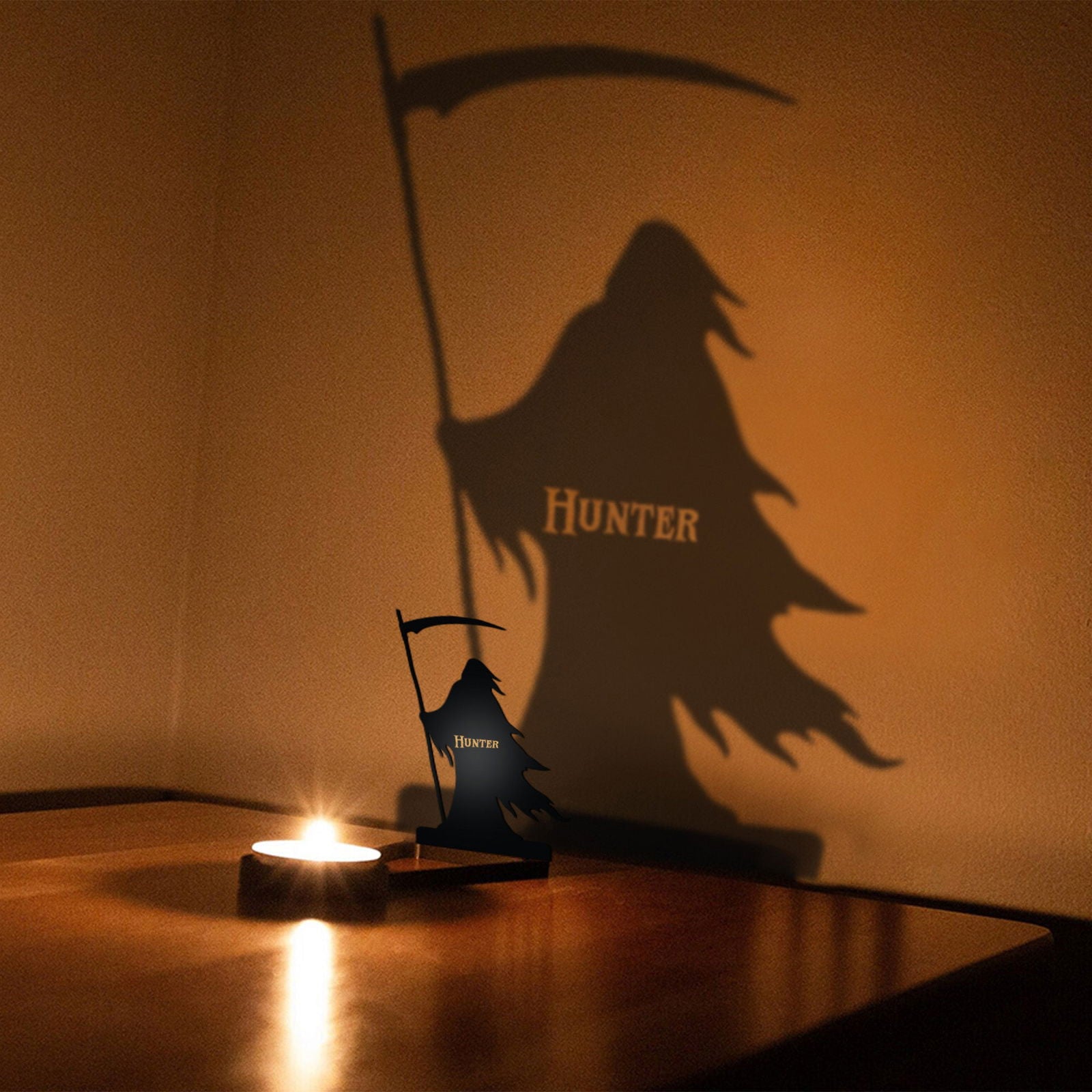 Halloween Candle Holder – Spooky Tealight Shadow Caster for Haunting Decor TV01 - 19Gifts