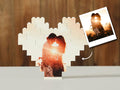 Heart-Shape Custom Photo Building Block with Stand | Personalized Brick Puzzle | Valentine Gift For Couples - 19Gifts