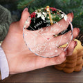 Holding Hands First Christmas Couple Gift, Personalized Circle Glass Ornament GX08 - 19Gifts