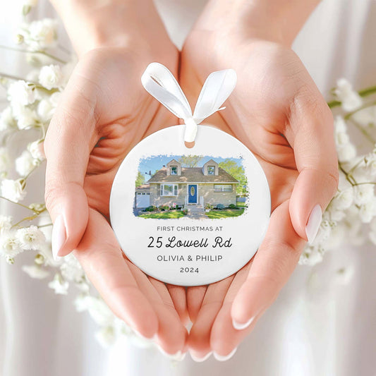 Home Tree Decoration New Home Ornament, Watercolor Photo Ornament CX06-10 - 19Gifts