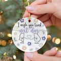 I Wish We Lived Closer - Personalized Custom  Ceramic Ornament CX05-60 - 19Gifts