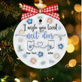 I Wish We Lived Closer - Personalized Custom  Ceramic Ornament CX05-60 - 19Gifts