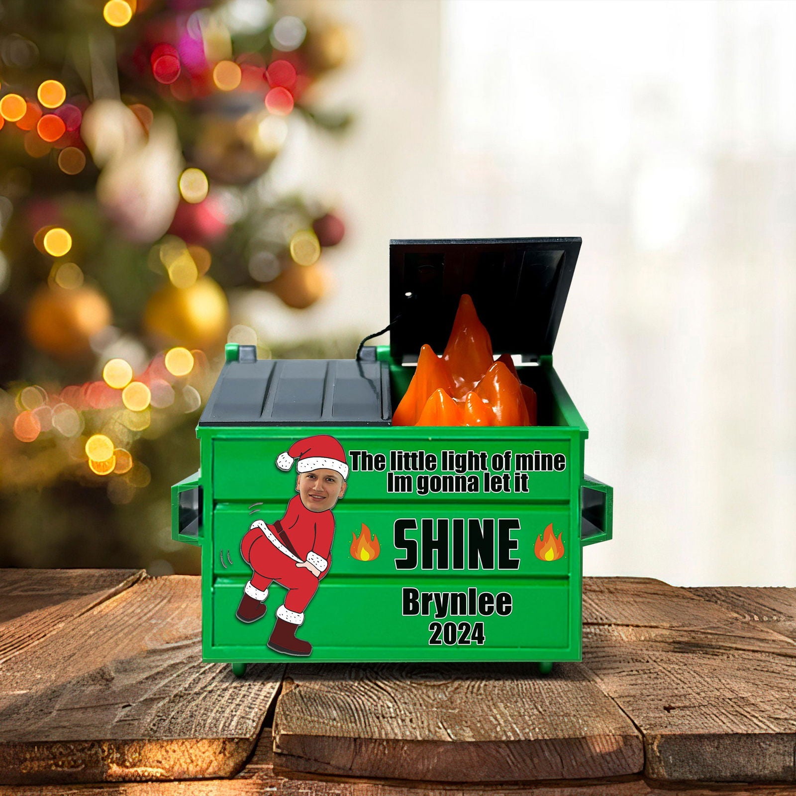 Its Fine Im Fine Everything's Fine, Funny Dumpster Fire Christmas Ornaments 2024 DP05 - 19Gifts