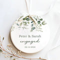 Married Ceramic Ornament 2024 Gift, Newlywed Gift, Mr & Mrs Christmas Ornament, Personalized Mr Mrs Wedding Ornament CX05-41 - 19Gifts