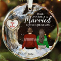 Married Couple Ornament, Christmas Glass Ornament, Gift for Couple, GX05-21 - 19Gifts