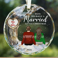 Married Couple Ornament, Christmas Glass Ornament, Gift for Couple, GX05-21 - 19Gifts