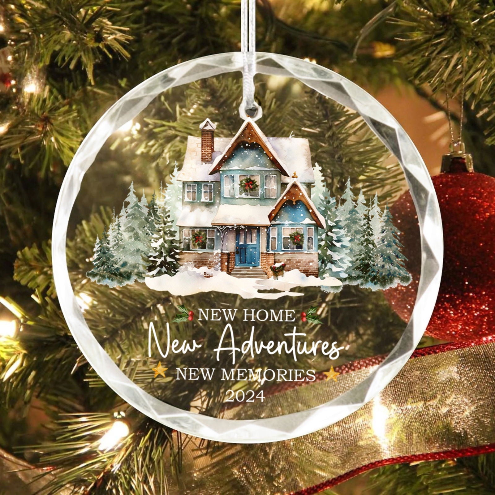 New Home New Adventures New Memories 2024, Christmas Tree Hanging Decoration GX06-9 - 19Gifts