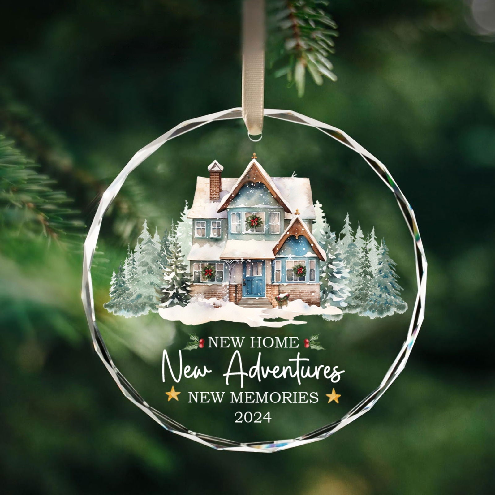 New Home New Adventures New Memories 2024, Christmas Tree Hanging Decoration GX06-9 - 19Gifts