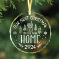 New Home Personalised Frosted Christmas Ornament, New Home Gift, Christmas In New Home GX03-6 - 19Gifts