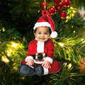 Newborn Baby Elf - Personalized Babys Photo,  First Christmas Acrylic Ornament CF282 - 19Gifts