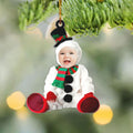 Newborn Baby Elf - Personalized Babys Photo,  First Christmas Acrylic Ornament CF282 - 19Gifts