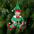 Newborn Baby Elf - Personalized Babys Photo,  First Christmas Acrylic Ornament CF282 - 19Gifts