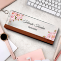 Office Name Plate for Desk, Acrylic Floral Desk Name Plate TD81-1 - 19Gifts