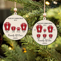 Our First Christmas As A Family Ornament, Personalized 2-Layered Wooden Ornament CF291 - 19Gifts