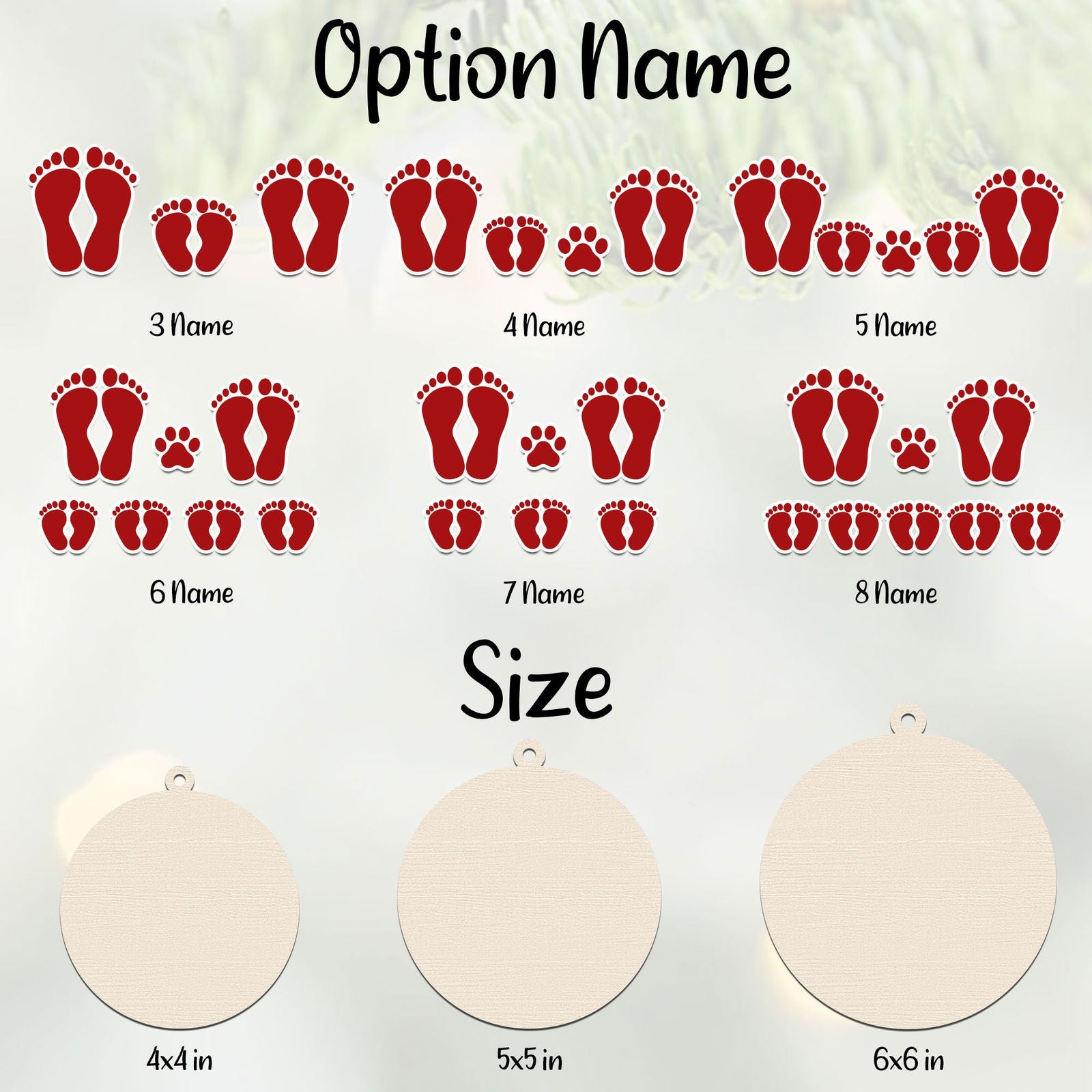 Our First Christmas As A Family Ornament, Personalized 2-Layered Wooden Ornament CF291 - 19Gifts