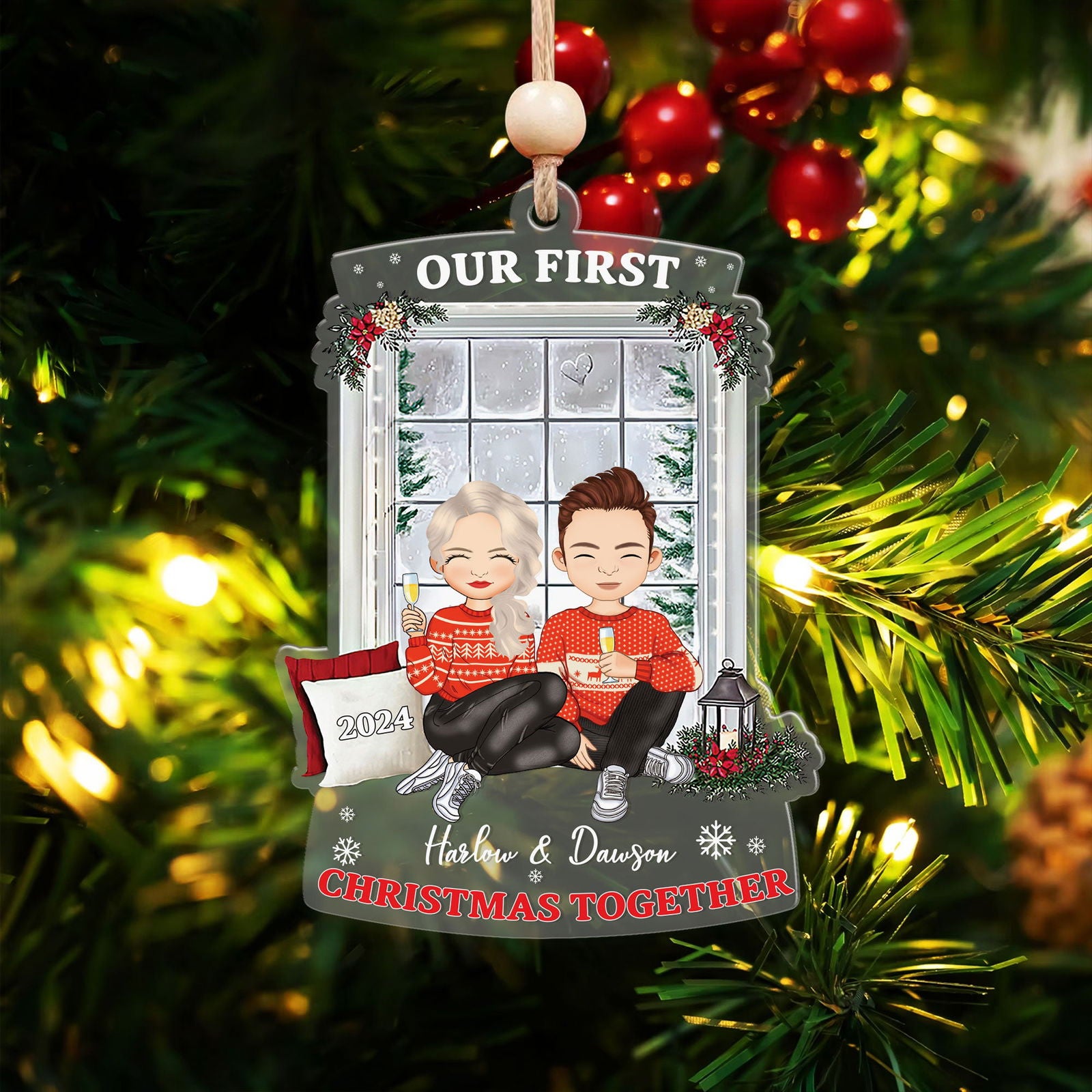 Our First Christmas Together Acrylic Ornament CF801 - 19Gifts