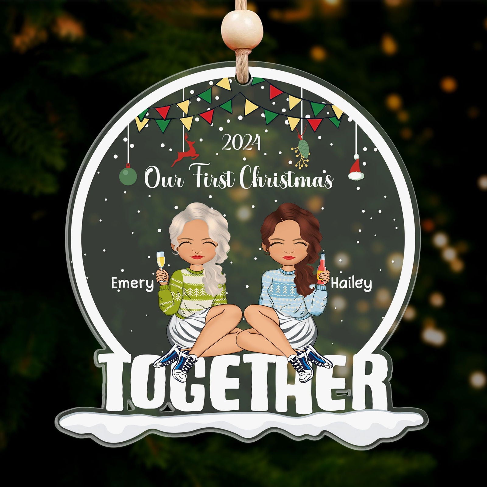 Our First Christmas Together Acrylic Ornament CF814 - 19Gifts