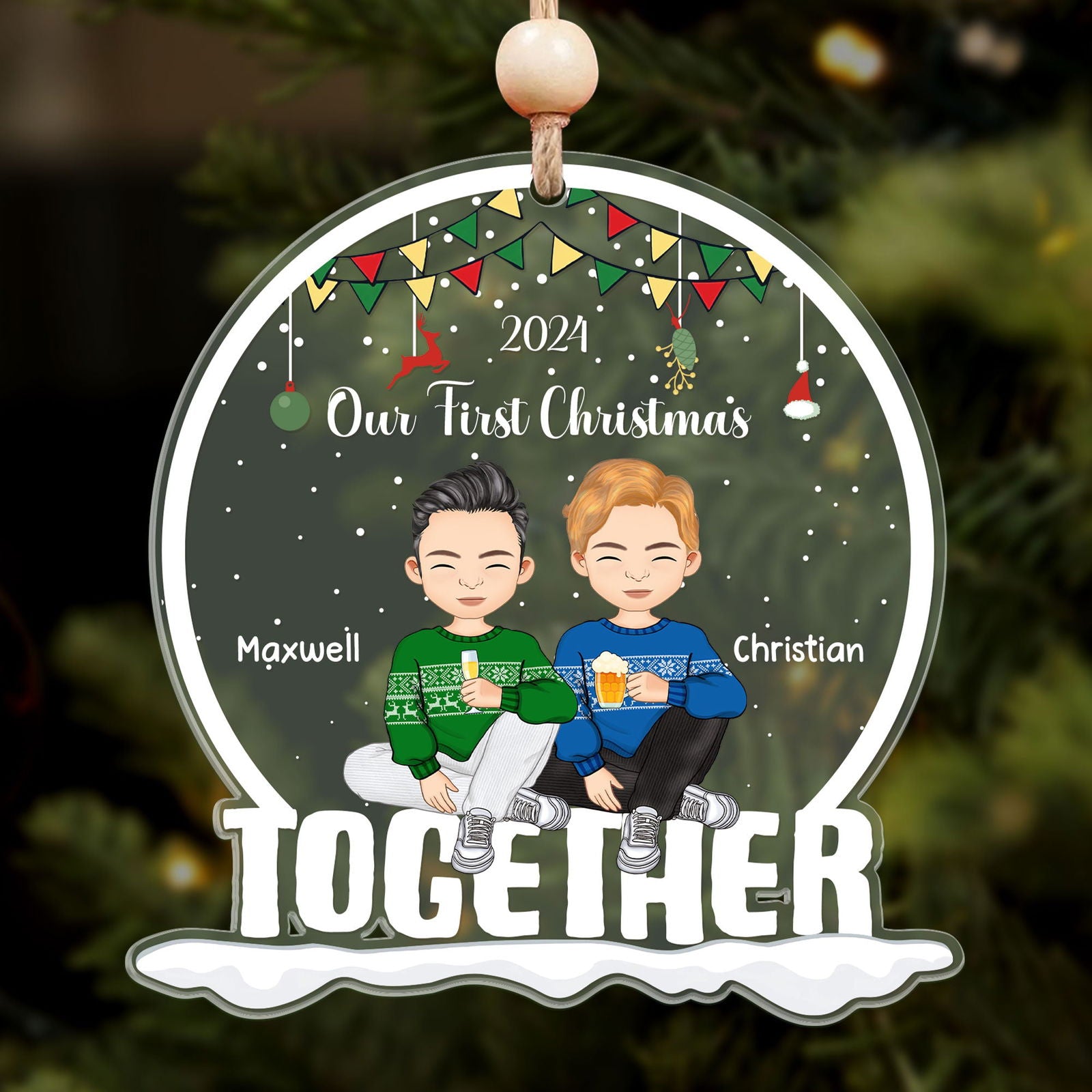 Our First Christmas Together Acrylic Ornament CF814 - 19Gifts