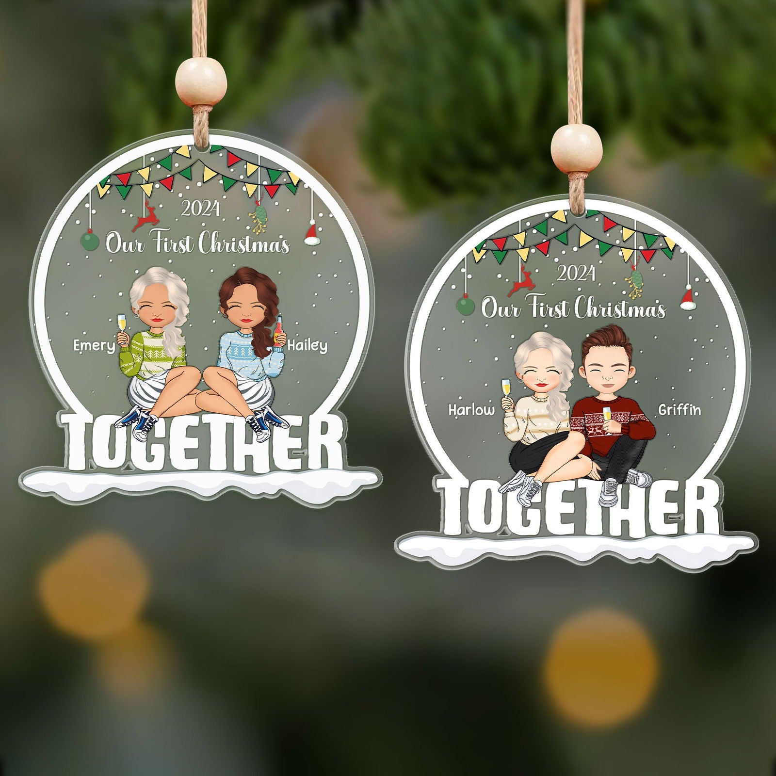 Our First Christmas Together Acrylic Ornament CF814 - 19Gifts
