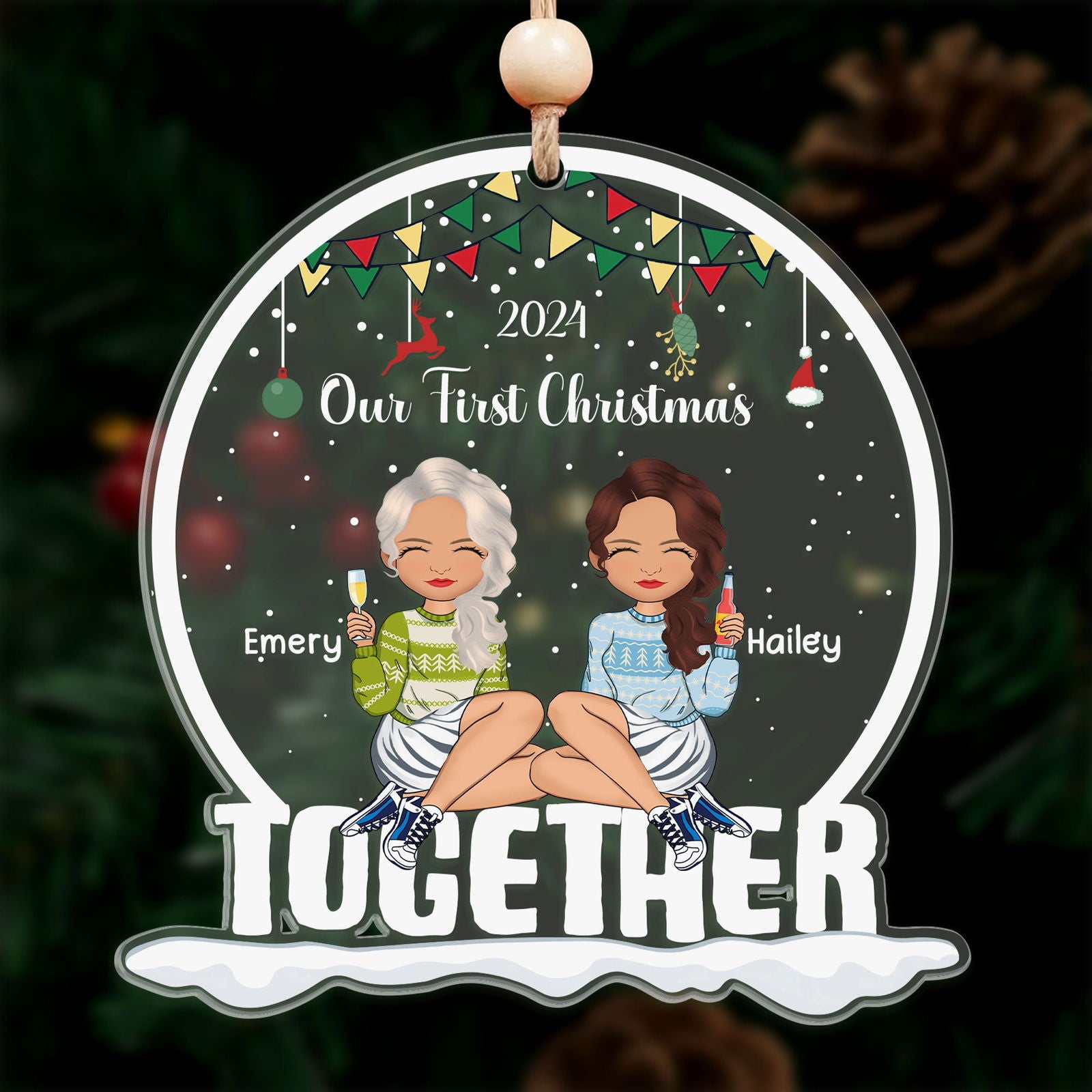 Our First Christmas Together Acrylic Ornament CF814 - 19Gifts