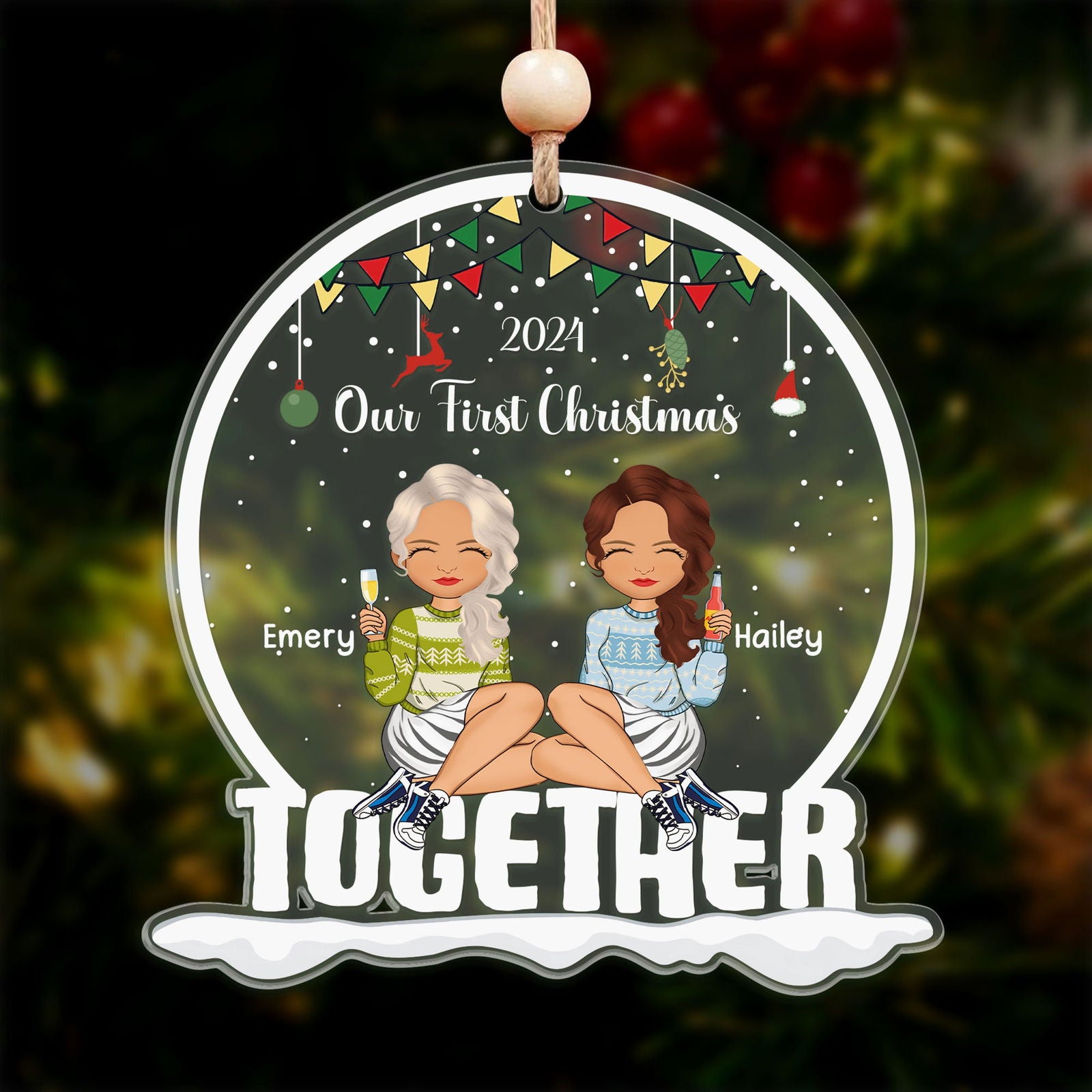 Our First Christmas Together Acrylic Ornament CF814 - 19Gifts