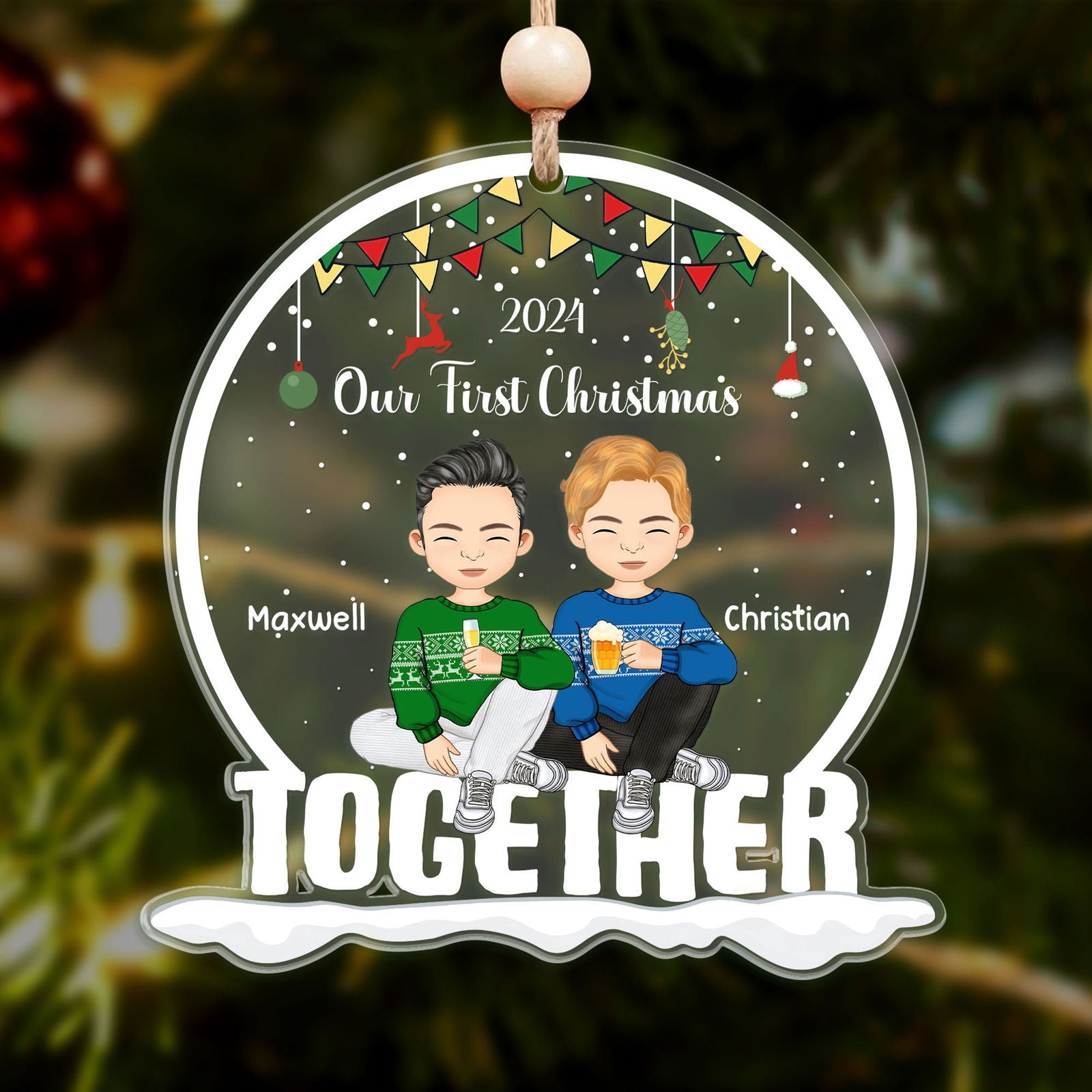 Our First Christmas Together Acrylic Ornament CF814 - 19Gifts