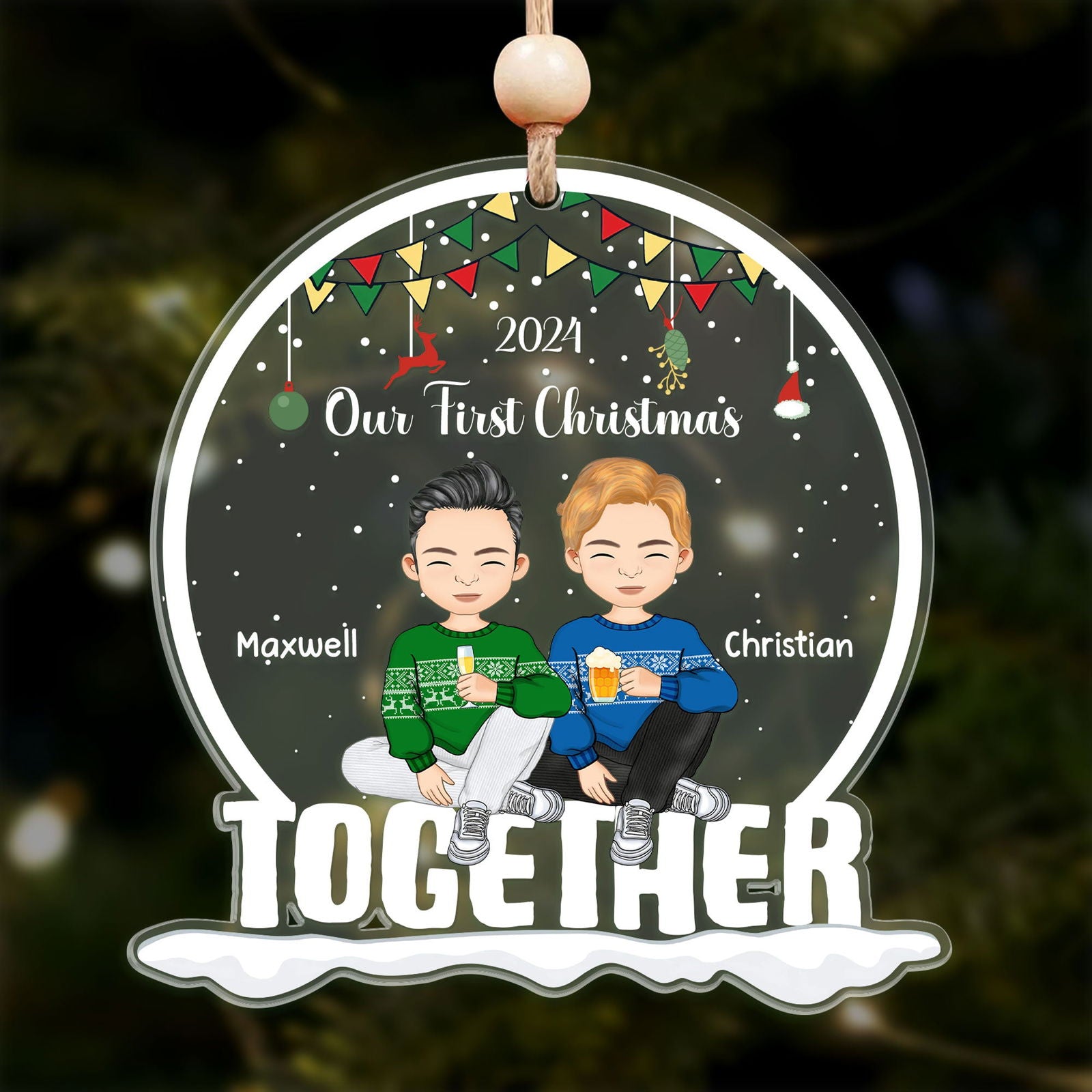 Our First Christmas Together Acrylic Ornament CF814 - 19Gifts