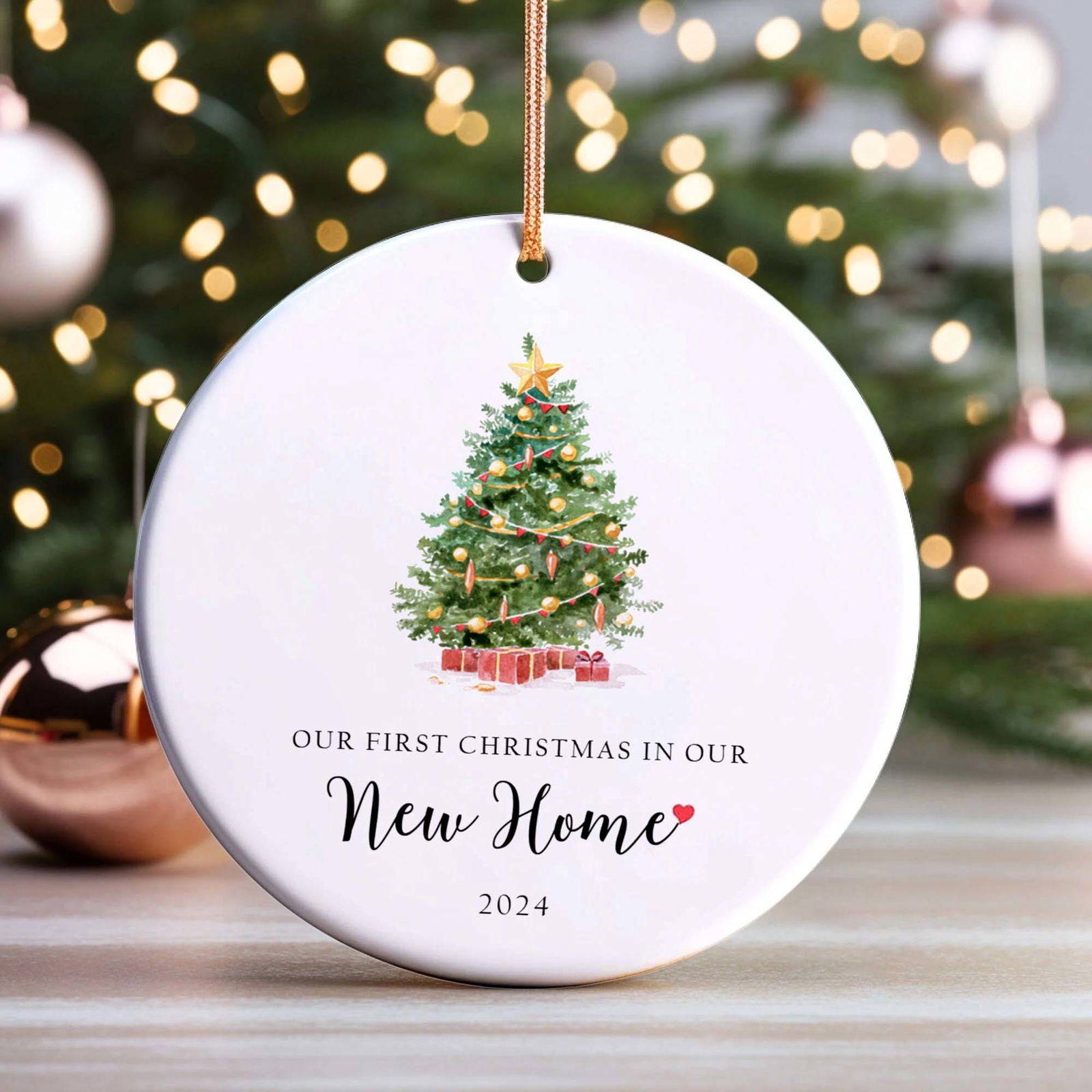 Our First Christmas in Our New Home Ornament 2024, Housewarming Gifts for New House CX06-11 - 19Gifts