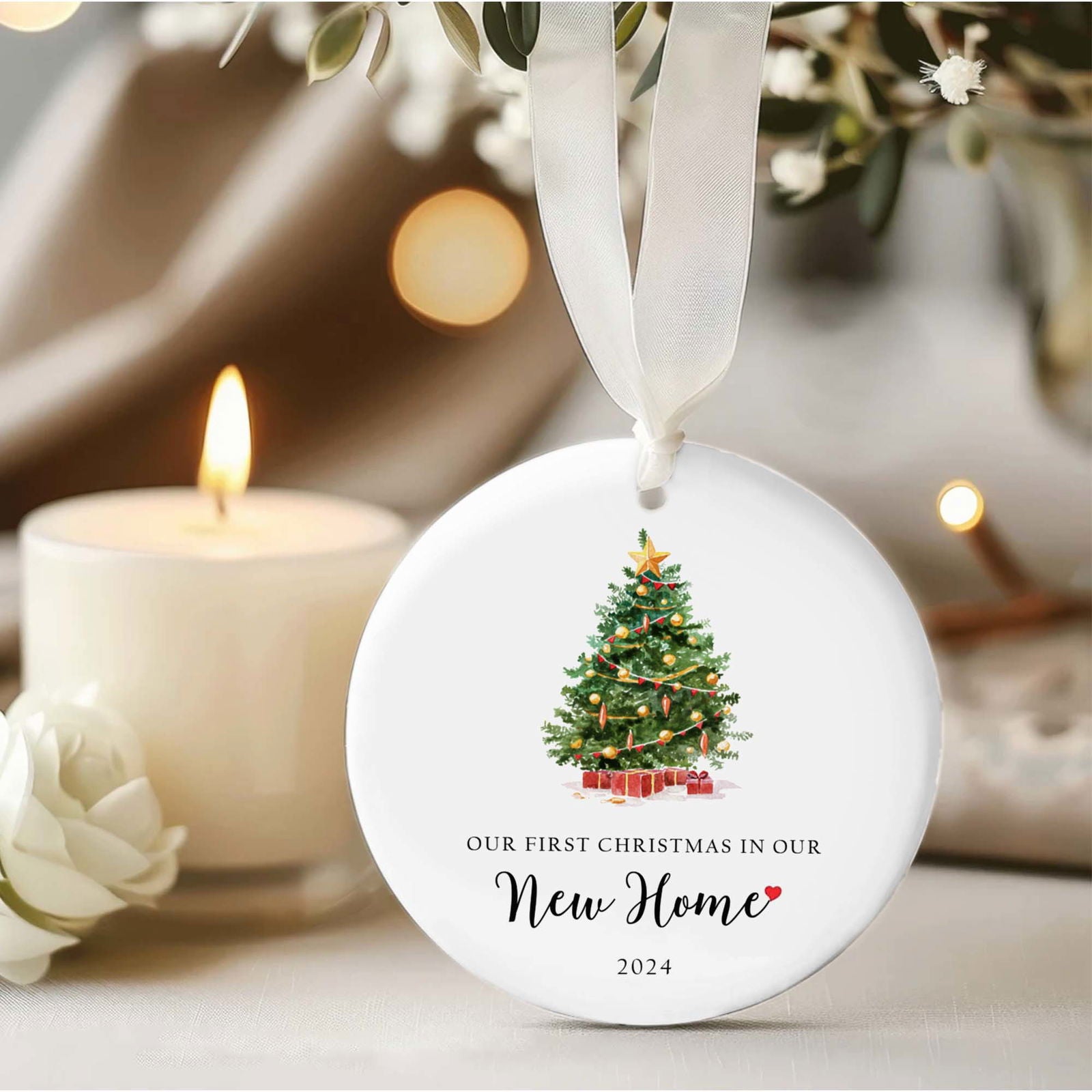 Our First Christmas in Our New Home Ornament 2024, Housewarming Gifts for New House CX06-11 - 19Gifts
