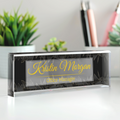 Personalized Abstract Name Plate Acrylic For Desk, Abstract Desk Name Plate TD81-70 - 19Gifts